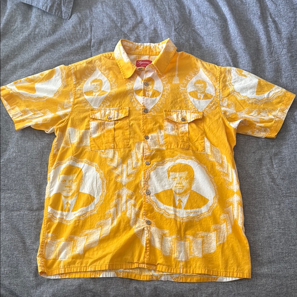 Supreme Yellow Graphic Men's Shirt